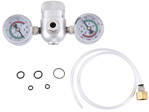 Whipped Cream Pressure Regulator Valve with Hose Line and Adapter for 0.95L 580g Tank Chargers Premium Cream Dispenser Accessory