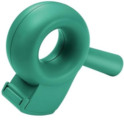 helit H6380052 - Klebebandabroller „the bagel“, grün, Paketbandabroller, Kleberoller, Handabroller