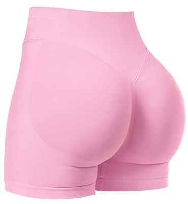JN JANPRINT Pantaloncini da corsa da donna, per corsa, palestra, ciclismo, con elastico nascosto, a vita alta, 11,4 cm, senza cuciture
