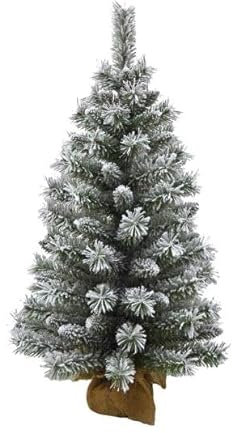 MAURY'S ALBERO DI NATALE SINTETICO JUTA VERDE O INNEVATO REALISTICO (Innevato, 80 cm)