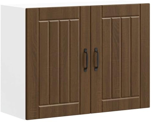 vidaXL Küchen-Hängeschrank Lucca Braun Eichen-Optik Holzwerkstoff