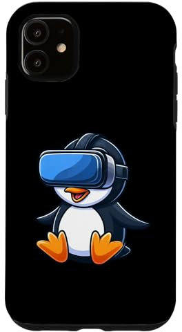 Hülle für iPhone 11 Penguin VR Gamer Sci-Fi Virtuelle Realität