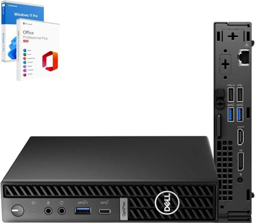 Computer Mini pc OptiPlex Business 7020 Core i7 i7-14700T Fino a 5.20 20 Core 28 Threads GHz Wifi 6 Bluetooth 32 GB Ram DDR5-SDRAM 512 GB SSD Nvme Speed Win 11 MS Office 2024 Pro MFF Garanzia 36 Mesi