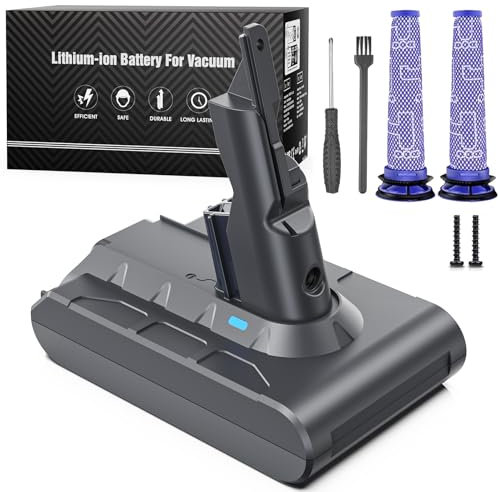 Replacement Battery for Dyson V7, Battery for Dyson SV11 6500mAh Compatible with V7 Animal V7Absolute V7Fluffy V7Trigger V7Motorhead V7Total Vacuum Cleaner