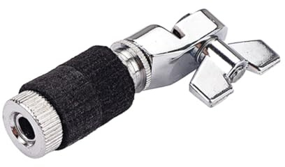 Mikinona Hi Hat Kupplung Metall Silber Schwarz Ersatzteil für Becken Schlagzeugzubehör