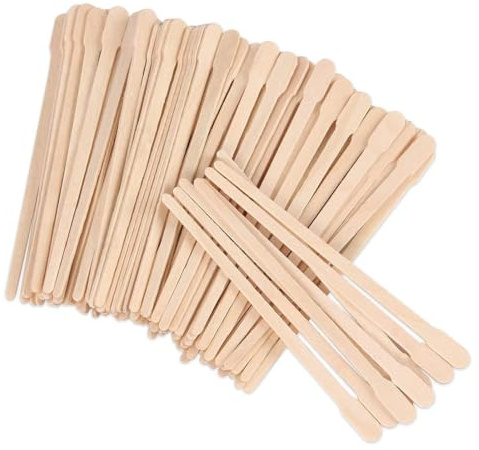 JYNXOR 200 Stück Holz Wachs Sticks, Holzspatel Waxing Klein, Wachs Spatel Holzspate zum Auftragen von Wachs Creme und Zuckerpaste für Haarentfernung und Herstellung von Holzhandwerk