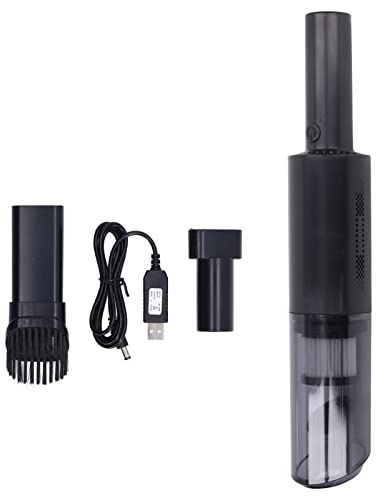 QWUUYEC Aspirateur Portable 9000Pa Haute Aspiration, 120W, Charge USB, Compact Noir - Puissance Élevée, Filtration Efficace, Usage Voiture Maison Bureau (Noire)