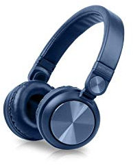 Muse M-276 Bluetooth Kopfhörer On Ear‚ Akku mit bis zu 10 Stunden Spielzeit, verstellbarer Bügel, Freisprech-Funktion, blau