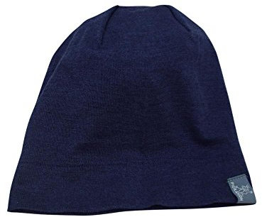 PICKAPOOH Beanie/Mütze Rap Bio-Schurwolle/Seide, Marine Gr. 64