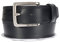Carhartt Herren Gürtel aus robustem Leder mit gravierter Schnalle, Schwarz mit gebürstetem Roll-Finish, 52