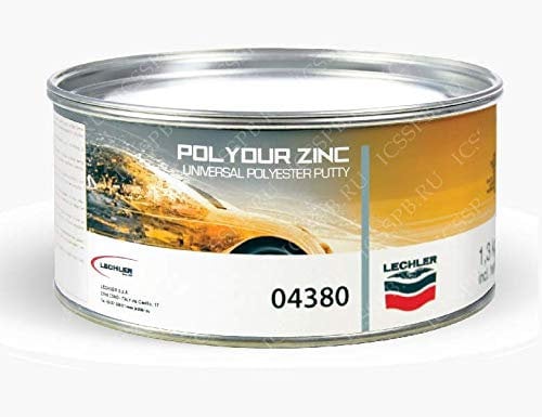 LECHLER Mastic métallique pour carrosserie Polydur 04380 kg 1,3 kg avec catalyseur