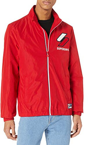 Superdry Track Cagoule Veste, Varsity Red, L Homme