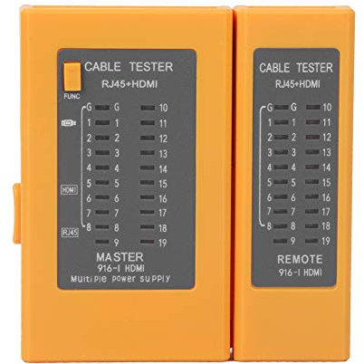 Cable Tester, ABS Multifunction Anti-fall Anti-shock Network Line Finder with Indicator Display Industrial Control Elements for RJ45+HDMI