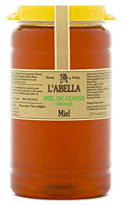 L'abella Mel - Miel de fleur d'oranger - Miel naturel récolté en Espagne (2kg)