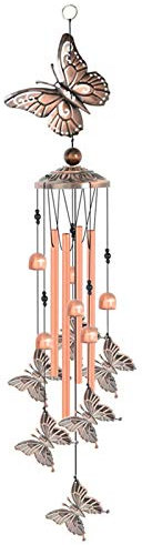 La Cabina Campane Tubolari a Vento Campane a Vento in Metallo Campanelli Eolici Farfalle Scacciapensieri da Appendere Carillon di Vento Regalo Decorazioni per Giardino Casa