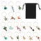 Wine Glass Charms Wine Charms for Stem Glasses Wine Glass Markers Wine Glass Identifier Charms Drink Charms Wine Glass Tags for Christmas Wine Party Decorations Summer Beach Themed Set of 18...