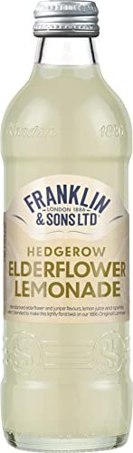 Franklin & Sons Elderflower Lemonade | 12 x 275ml Bottle Case | English Hedgerow Elderflower | Ripe Sugar Beet | Lake District Water | Sharp And Sweet