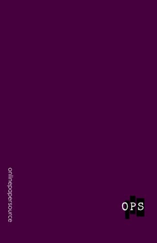 Notebook OPS Online Paper Source: Lined Notebook Journal 5,5x8,5; 100 pages; monochrome notebook