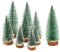 Yisscen 9pcs Sapin de Noel Miniature, Sapin de Noel Artificiel, Mini Arbre de NoëL Sisal Arbres avec Socle en Bois, pour Decoration Interieur Maison, Noel Decoration, Village de Noel