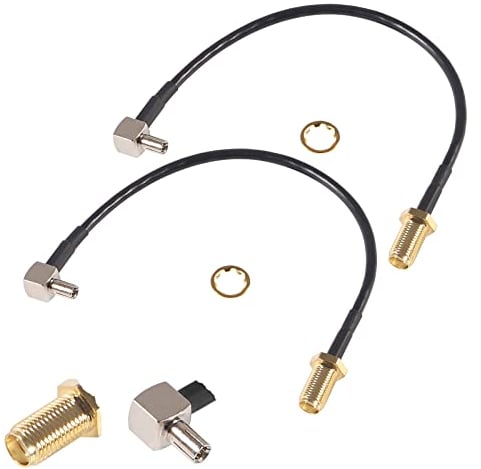 4G Antenna SMA Female to TS9 Male Adapter Cable 15cm 2PCS for External Antenna Router Huawei E5372 E5577 E5786 E5787 Vodafone Netgear Hsdpa MiFi Modem Hotspot UMTS Mobile