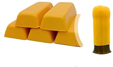 Generico Gelber Schellack, Packung mit 500 g oder weiches Siegelwachs zum Versiegeln von Wein-, Bier-, Grappa- und Likörflaschen (Gelb-03)