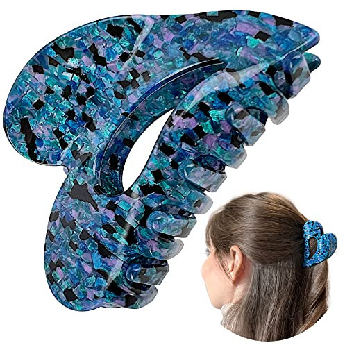 Cuore Mollette per Capelli Donna di Seduzione 8 cm Eleganti/Fermagli Capelli Donna grandi/Pinza Capelli Donna antipiega/Mollettone Capelli Elegante Tartaruga/Accessori Capelli Firmati