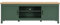 HOMIFAB Meuble TV 2 Portes Vert 160 cm - Sana