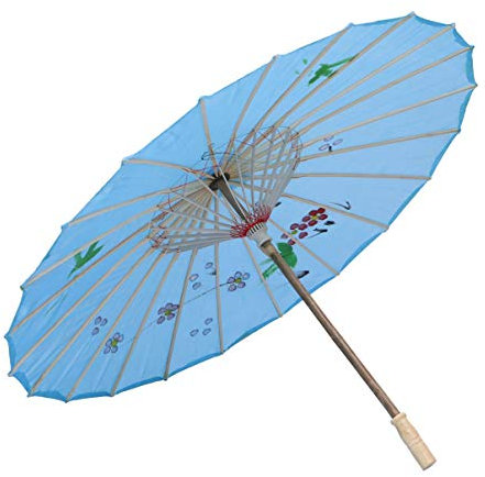 Milisten Paraguas De Papel Chino Sombrilla De Boda Paraguas De Papel De Aceite Japonés Trajes De Verano Vestido Para El Verano Parasol De Papel Bambú De Las Mujeres Estilo Chino Porcelana