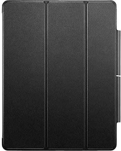 SaharaCase ESR Folio-Schutzhülle für Apple iPad Pro 12,9 Zoll (4., 5. und 6. Generation 2020–2022), stoßfester Stoßfänger, robuster Schutz, Rutschfester Griff, Lederständer (schwarz)