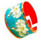 FRONT LINE JEWELRY Manschettenringe aus Kupfer, Unisex-Mandelblütenring, Blumenring, Van-Gogh-Schmuck