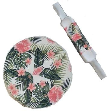 Creazione di un bellissimo marmo chakla belan/ mattarello/Rolling Board con porcellana smalto finitura stampa, peso: 4 kg Intorno , Design: Erba