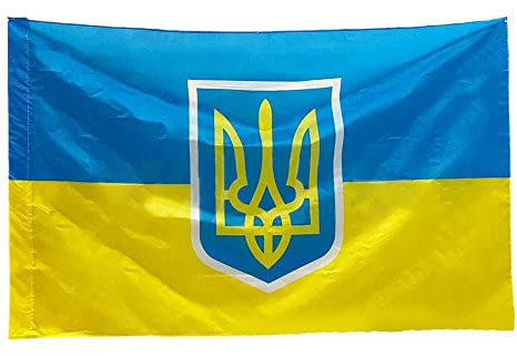 Ukraine-Flagge, ukrainische Flaggen, Banner, ukrainische Nationalflaggen, helle Farbe, UKrainische Nationalflagge, dekoriert bei Sportveranstaltungen, Partys, Parade