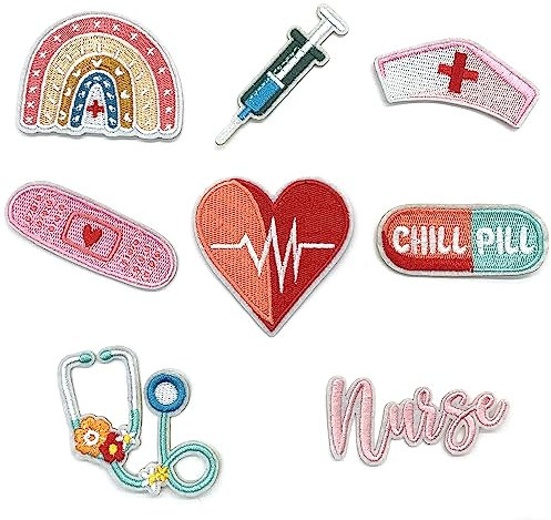 DHER Patches Zum AufbüGeln Patch Sticker Gestickte AufnäHer Applikation SüßEr Stickerei-Patch,BüGel-Patch,Kleiner Frisch Bestickter Stoff-Patch, Trendiger Kleidungs-Stick-Patch, Jeans-Deko-Patch (#3)