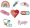 DHER Patches Zum AufbüGeln Patch Sticker Gestickte AufnäHer Applikation SüßEr Stickerei-Patch,BüGel-Patch,Kleiner Frisch Bestickter Stoff-Patch, Trendiger Kleidungs-Stick-Patch, Jeans-Deko-Patch (#3)