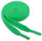 WELKOO cordones planos, cordones para zapatos duraderos, 2 pares. Colores Verde y largo (120cm x 8mm). Compatible con Nike, Adidas, Converse, Reebok, New Balance y muchos más.