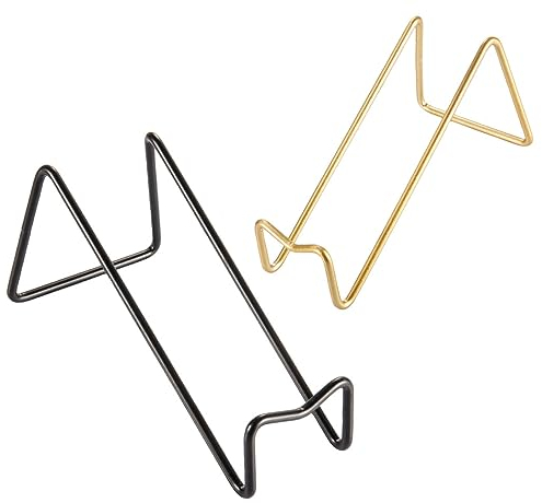 Dianoo 2 Pack Modern Wine Racks - Single Bottle Holders, Simple Metal Stand for Table, Champagne Organizer for Dining