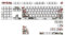 129pcs KeycapsPlum Blossom Theme CherryProfile Keycap Russian Korean Japanese For 61/87/108 Mechanical Keyboards Keycaps Dyesublimation Keycaps Russian English Russian Korean Japanese Keycaps