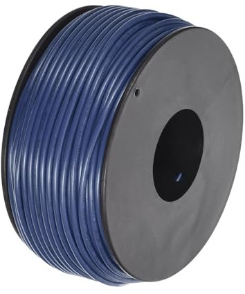 sourcing map 20AWG Wire 20 Gauge Stranded Wire PVC Hookup Wire 30M/100ft Blue, Electrical Wire UL1007 Spool Tinned Copper Wire for Internal Connecting Wire, Marine