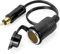WOWLED Adattatore europeo maschio DIN per presa accendisigari, 12 V, 30 cm, Hella (Din) a adattatore standard per accendisigari per moto e camion