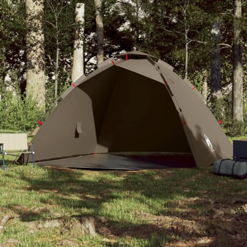 Homgoday Angelzelt 4 Personen Campingzelt faltbar Schnellaufbauzelt Automatische Kuppelzelt Zelt für Camping Outdoor Trekking Olivgrün Quick Release