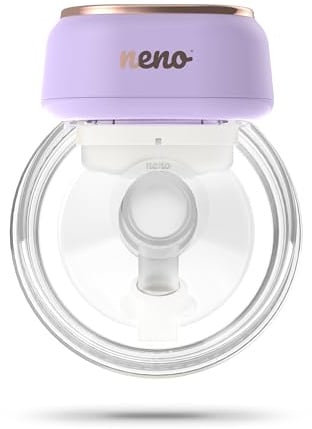 NENO Sole Milchpumpe Elektrisch - Dreiphasen Elektrische Milch Pumpe Freihändig - Leiser und Diskreter Betrieb - 9 Saugstufen - BPA-frei - Leicht und Handlich - Schnelles USB-C-Laden