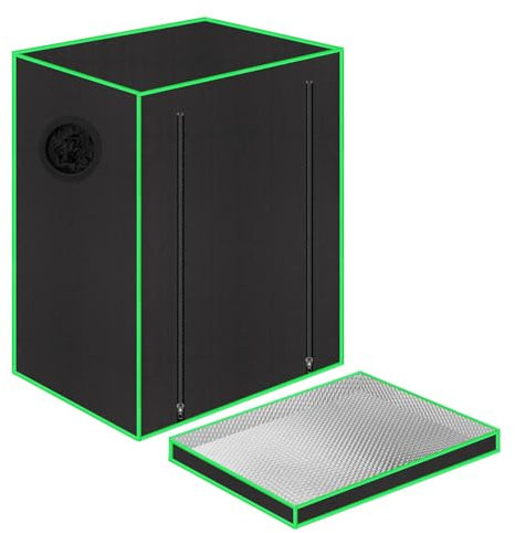 Grow Tent 55 x 40 x 65 cm with observation window,floor tray,Ventilation Window and Cable Passage (55 x 40 x 65 cm)