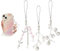 Lot de 3 breloques pour téléphone portable Y2K, breloques mignonnes pour téléphone portable, adaptées à la plupart des étuis de téléphone portable, porte-clés, décorations pour appareil photo