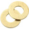 sourcing map Lot de 120 rondelles plates M4 en laiton - 9 mm de diamètre extérieur et 0,8 mm d'épaisseur - Pour vis, boulons, écrous