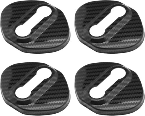 4Pcs Car Door Lock Protection Cover for Audi A6 Avant 2020-2024, Car Door Lock Cover Rust Resistant Car Lock Accessories Automotive Interior