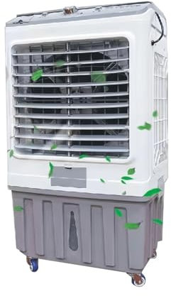 Tragbare Klimaanlage mit doppeltem Tank für Zimmer, geräuscharmes Design, Klimaanlage ohne Außeneinheit mit drei Geschwindigkeiten, Ventilator zum Kühlen des Raumes mit hoher Effizienz (100 x 49 x 35