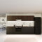 Blumfeldt Mobile Cucina - Mobile Lavastoviglie con Piano MDF 30mm, Superficie in Melamina Facile da Pulire, Design Moderno, Legno Sostenibile, Nero Noce