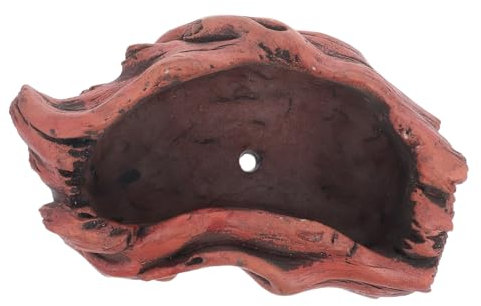 KONTONTY Holzpflanzgefäß Aus Treibholz Zement Vintage Kunststoff Baumstumpf Topf Beton Sukkulenten Blumenkasten Für Gartendekoration Drinnen Und Draußen