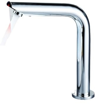 Rubinetto miscelatore automatico per lavello da cucina Rubinetto cromato con sensore per lavabo Rubinetto alto per cucina e bagno ELS8870Perfetto per l'uso quotidiano e elementi essenziali per la casa