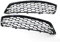 Compatibile for Audi A3 8P 2009-2013 Nero lucido Griglia di copertura fendinebbia anteriore for auto Griglia a nido d'ape(Chrome black)